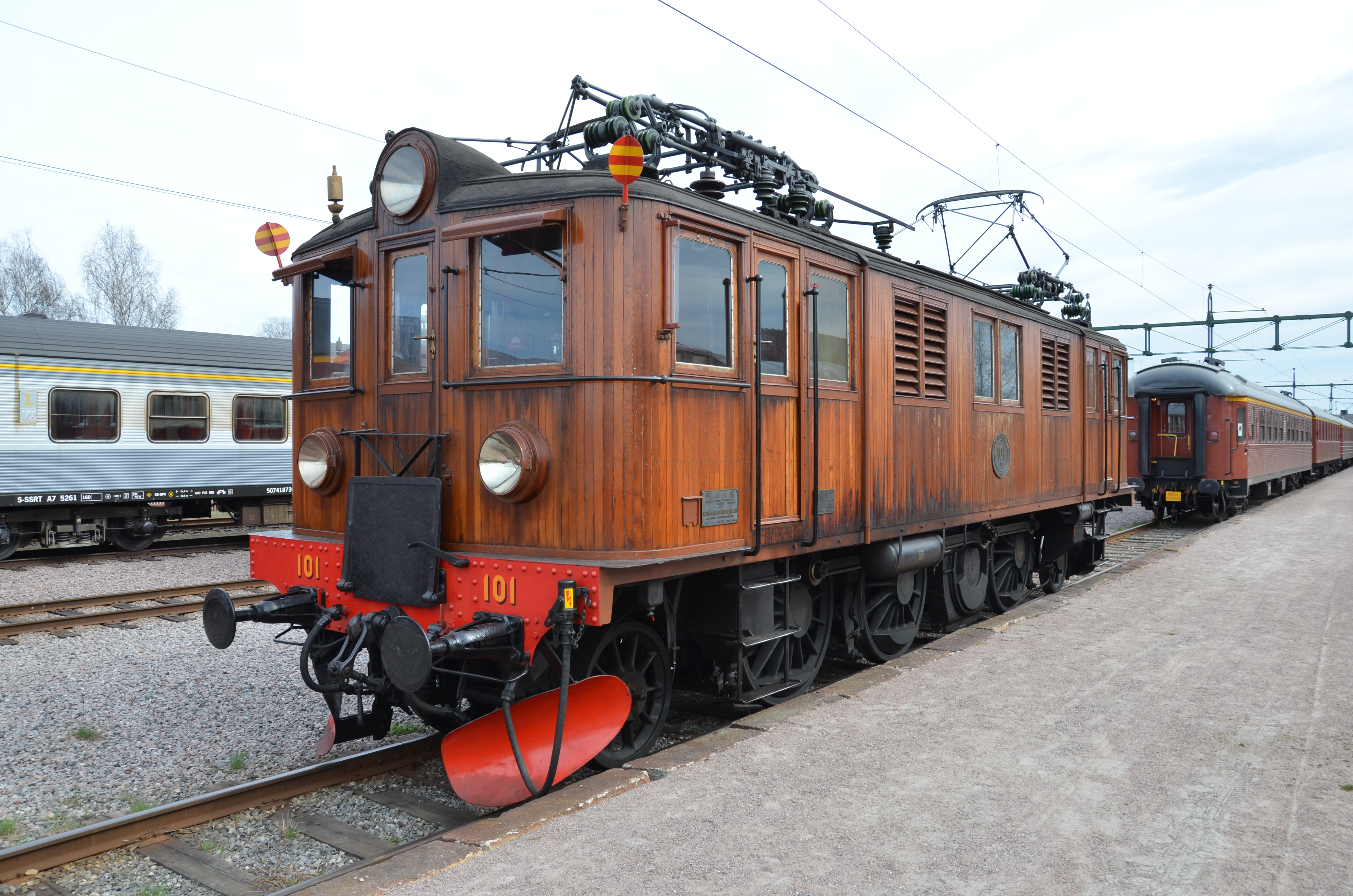 Ellok D 101, ett av loken som ska dra jubileumståget 23 maj 2026.