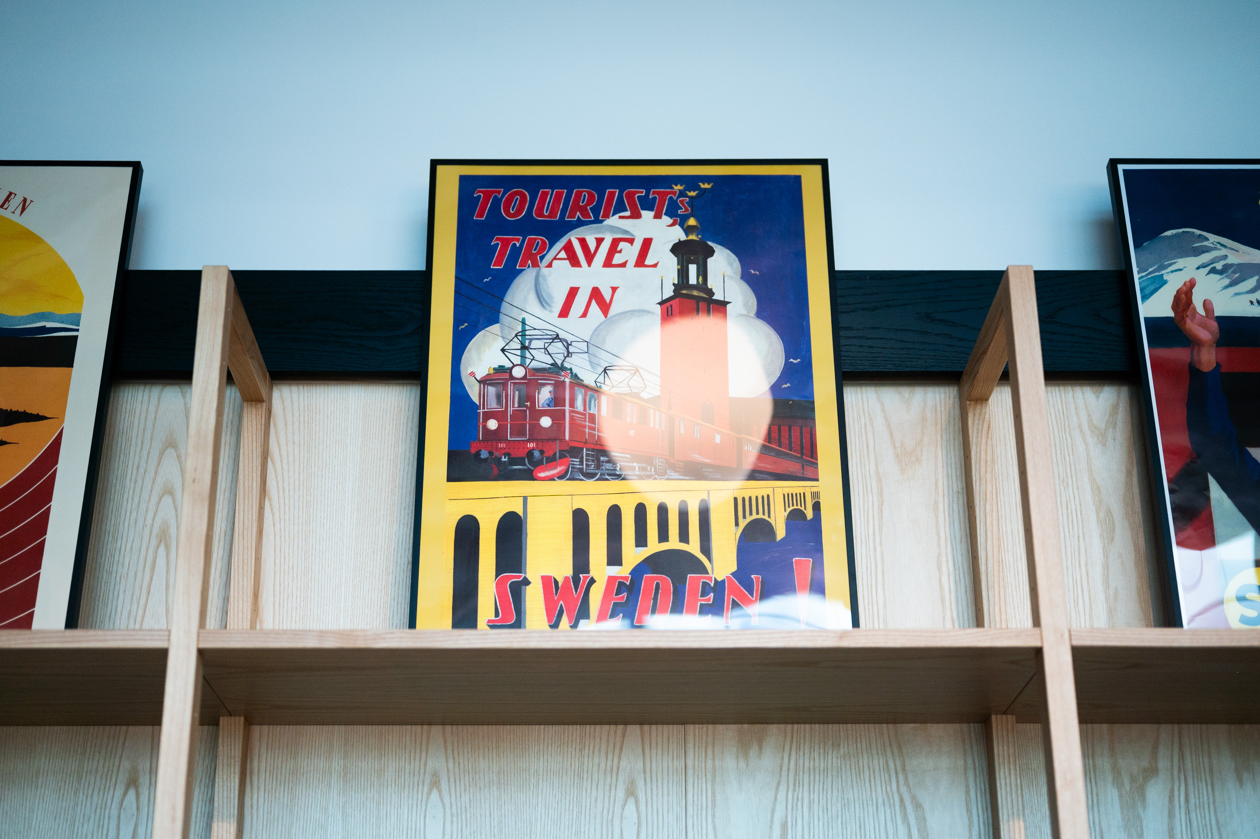 En inramad turistplansch 